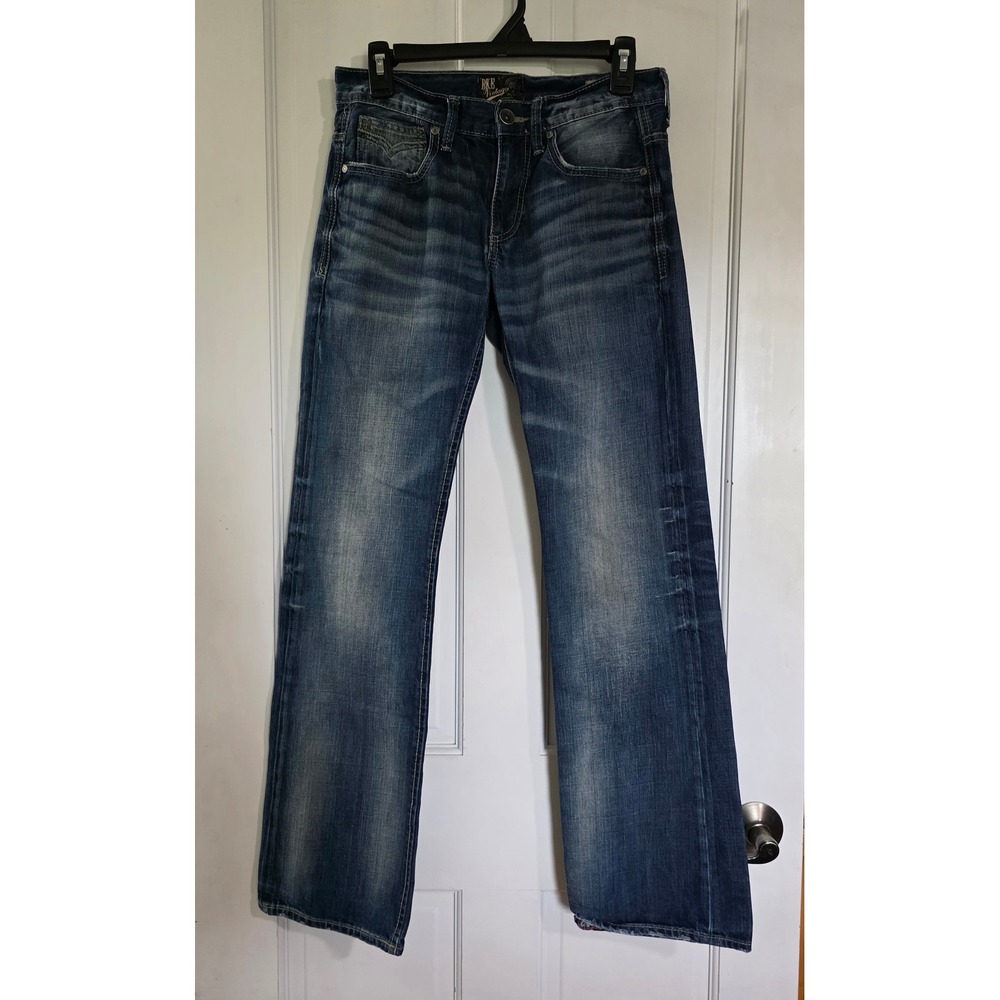 BKE Vintage Mechanic Jeans Mens 28R Medium Wash Straight Leg Denim Blue 28x30 - Picture 1 of 7